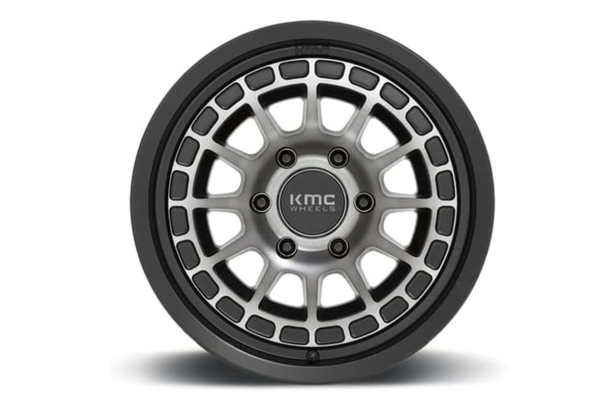 KMC | KM719 Canyon | Satin Black w/Gray Tint | 17x8 | 6x5.5 | +35