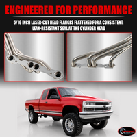 Stainless Long Tube Headers – 1988–1998 Chevy GMC K1500 K2500 4WD 5.0 5.7 304 SS