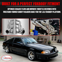 79-93 Mustang 5.0L Ceramic Shorty Headers | Direct Bolt-On