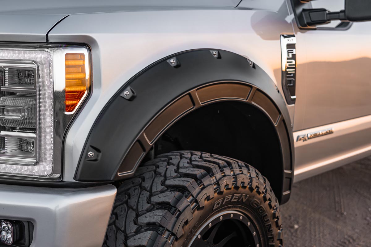 Fender Flares | Defender | D1 Stone Gray | Ford F-250/F-350 Super Duty (17-22)