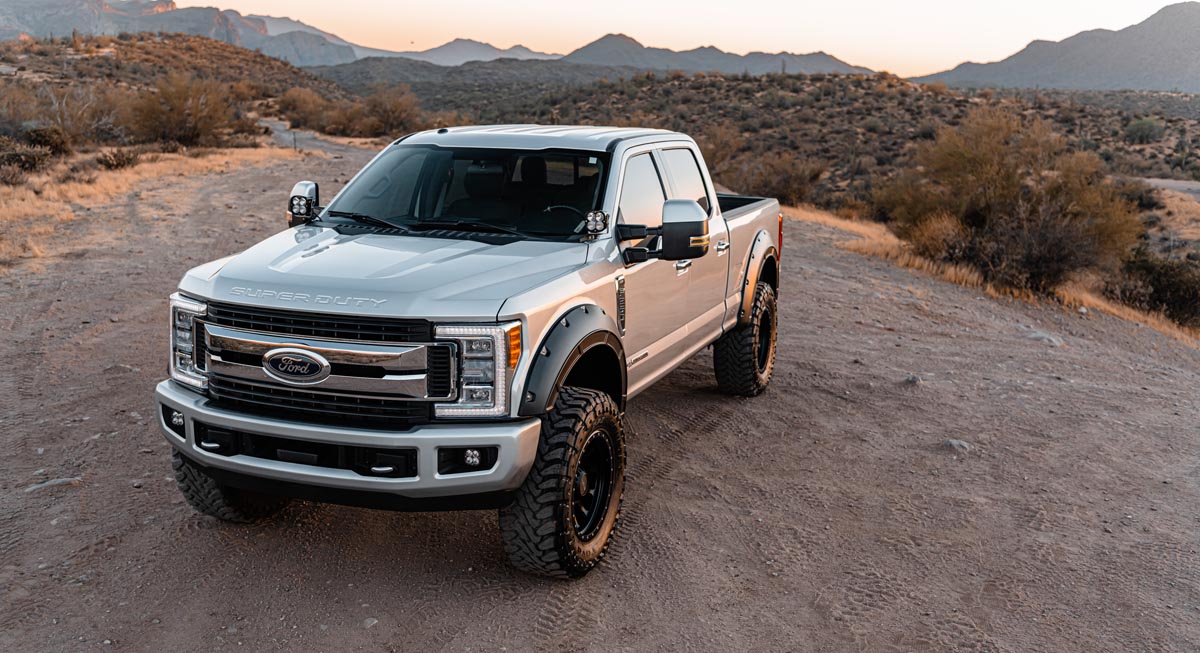 Fender Flares | Defender | D1 Stone Gray | Ford F-250/F-350 Super Duty (17-22)