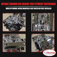 Polished Aluminum High Rise Single Plane Air Gap Intake Manifold Small Block Ford 289 302 Windsor