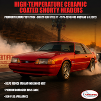 79-93 Mustang 5.0L Ceramic Shorty Headers | Direct Bolt-On