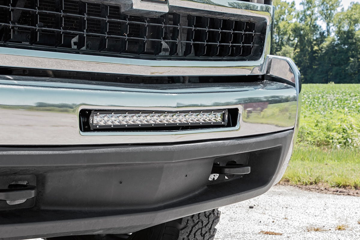 LED Light Mount | Bumper | 20" | Chevy Silverado 1500 (07-13)/Silverado 2500 HD (07-10)