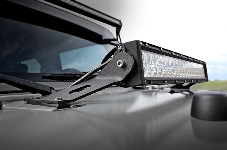 LED Light Mount | Hood | 20" | Jeep Wrangler JK/Wrangler Unlimited  (07-18)