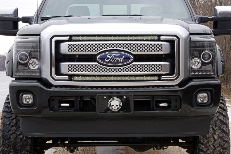 LED Light Kit | Grill | 30" Black Single Row | White DRL | Ford F-250/F-350 Super Duty (11-16)