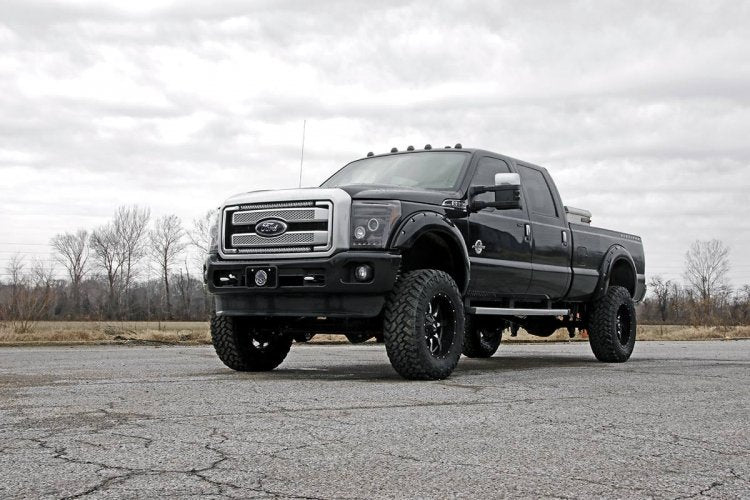 LED Light Kit | Grill | 30" Black Single Row | White DRL | Ford F-250/F-350 Super Duty (11-16)