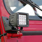 LED Light Mount | Lower Windshield | Pod Pair | Jeep Wrangler YJ 4WD (87-95)