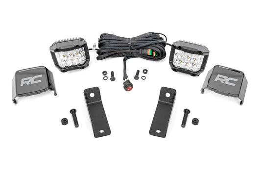LED Light Kit | Rear Mount | 2" Chrome Pair | Wide Angle | Can-Am Maverick Sport