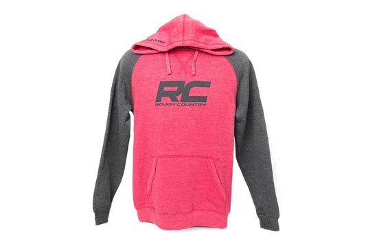 Rough Country Hoodie | Heater | Red/Gray | SM