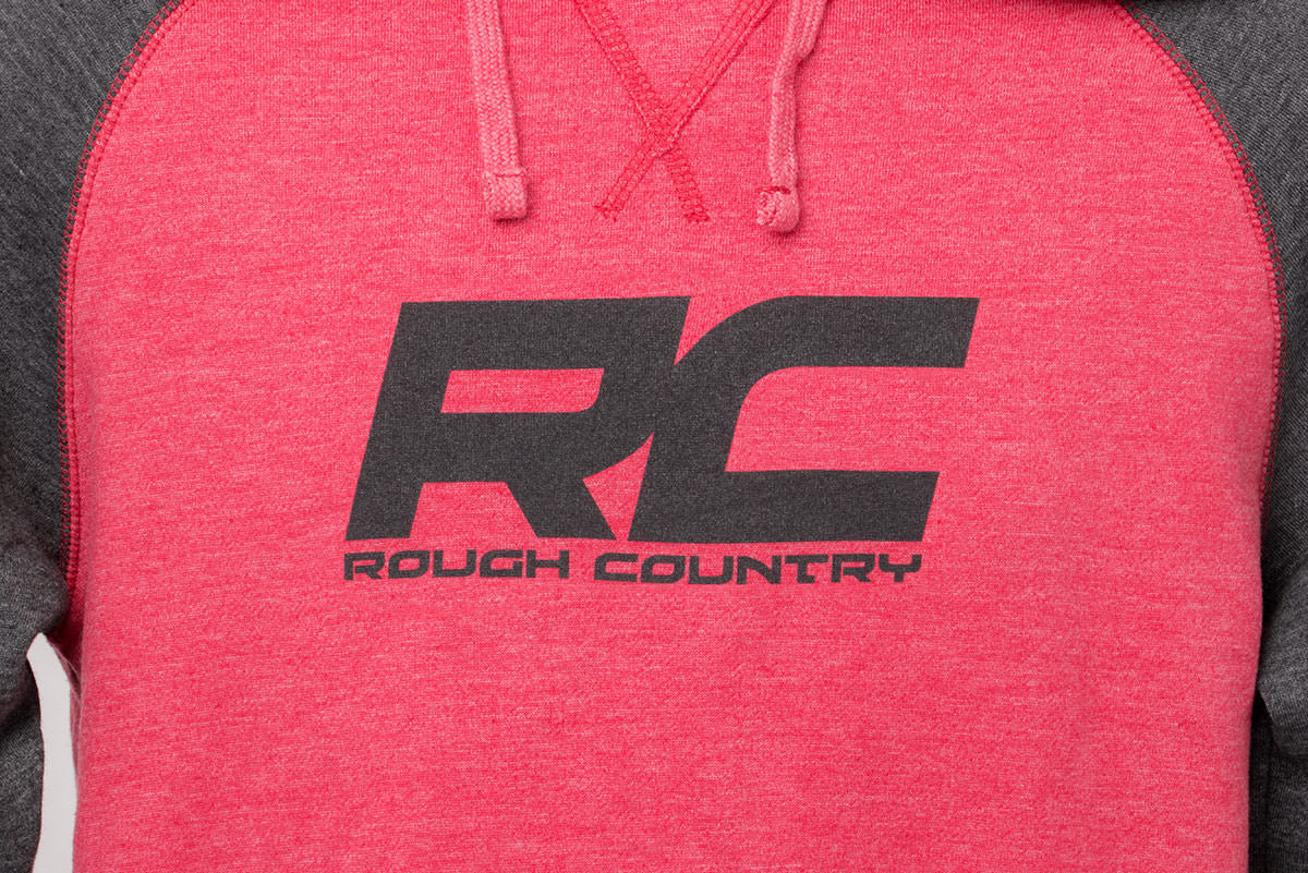 Rough Country Hoodie | Heater | Red/Gray | SM