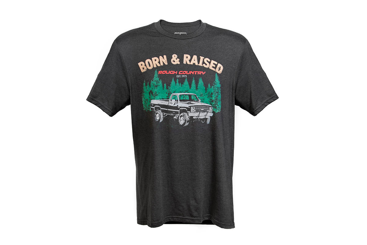 Rough Country T-Shirt | Born & Raised | Black | XL