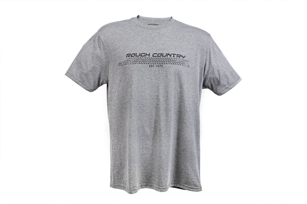 Rough Country T-Shirt | Horizontal Tread | Grey | SM