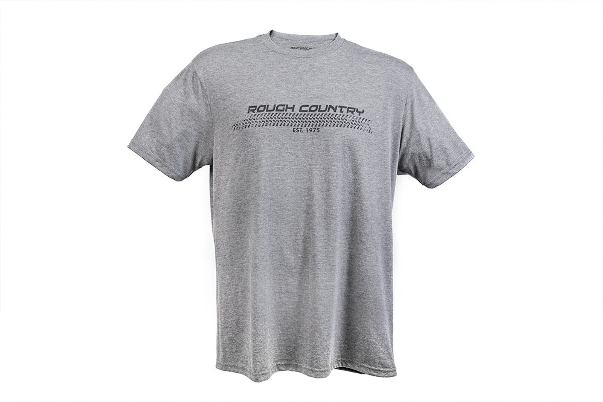 Rough Country T-Shirt | Horizontal Tread | Grey | LG