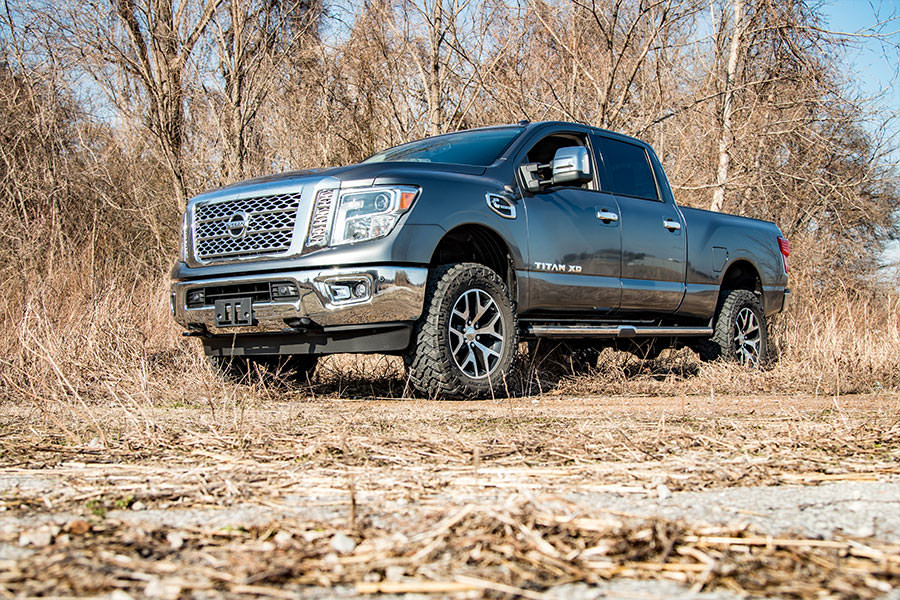 2 Inch Lift Kit | Red Spacers | Nissan Titan XD 2WD/4WD (2016-2024)