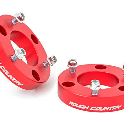 2 Inch Leveling Kit | Red Spacers | Nissan Titan 2WD/4WD (2004-2024)