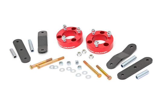 2.5 Inch Leveling Kit | Red Spacers | Nissan Frontier (05-24)/Xterra (05-15)