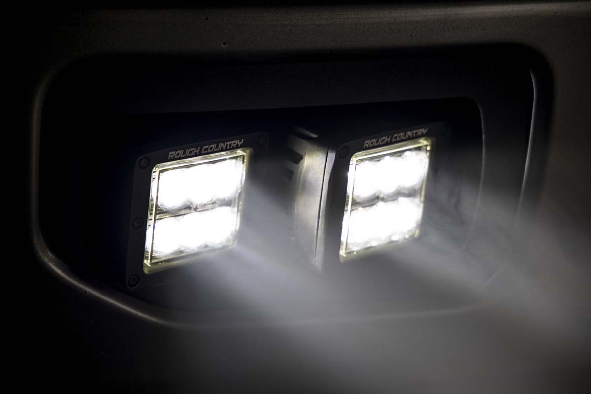 LED Light Kit | Fog Mount | Dual 2" Black Pairs | Spot | Ford F-150 (15-17)