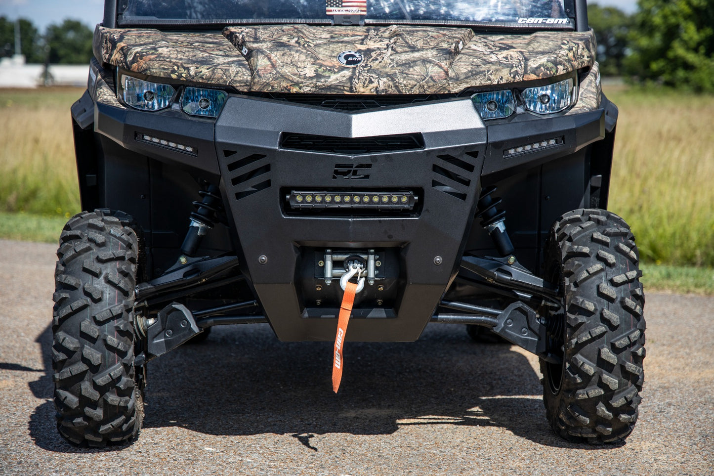 Bumper | Front | 6" Black Slimline LED Pair | Can-Am Defender HD 8/HD 9/HD 10