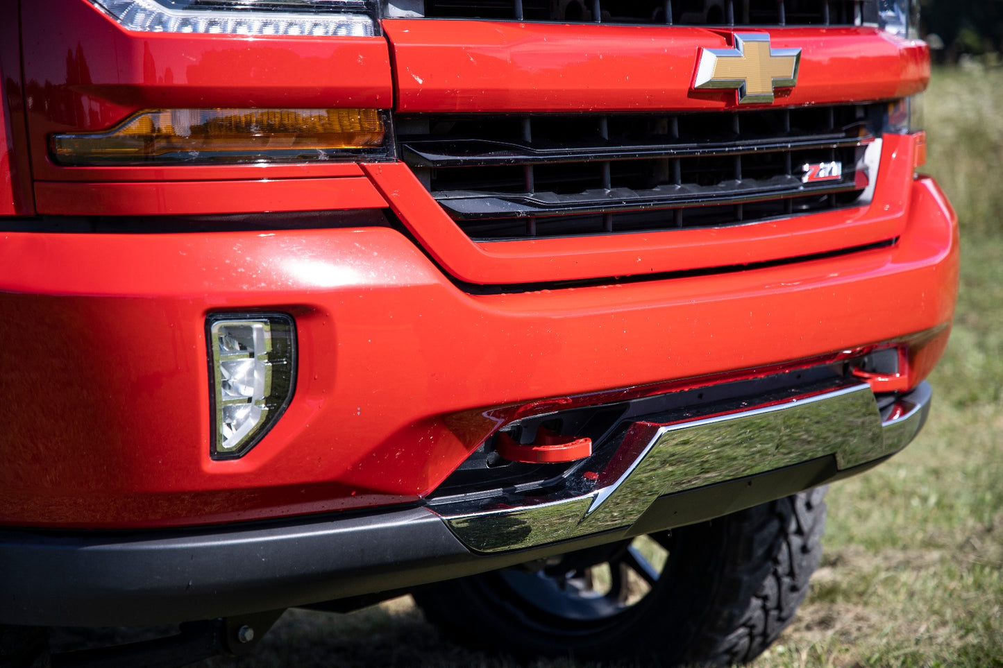 Tow Hooks | Forged | Red | Chevy Silverado 1500 2WD/4WD (2014-2018 & Classic)