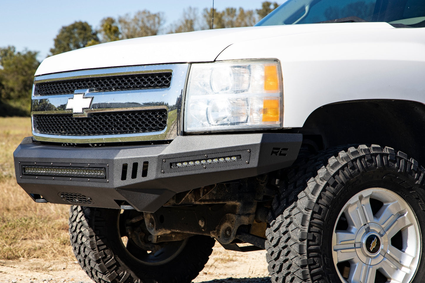 Front High Clearance Bumper | BLK LEDs | Chevy Silverado 1500 2WD/4WD (07-13)