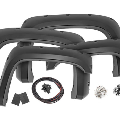 Pocket Fender Flares | GAZ Summit White | Chevy Silverado 1500/2500HD/3500HD (07-14)