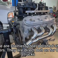 Replacement Header for LS V8 Engines – With MLS Gaskets and Right Side Beveled Flange – 304 Stainless Steel