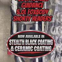 79-93 Mustang 5.0L Ceramic Shorty Headers | Direct Bolt-On