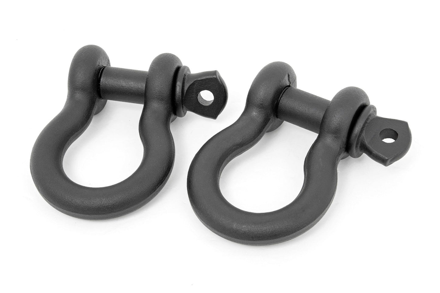 D Ring Shackles | Cast | 3/4" Pin | Pair | Black