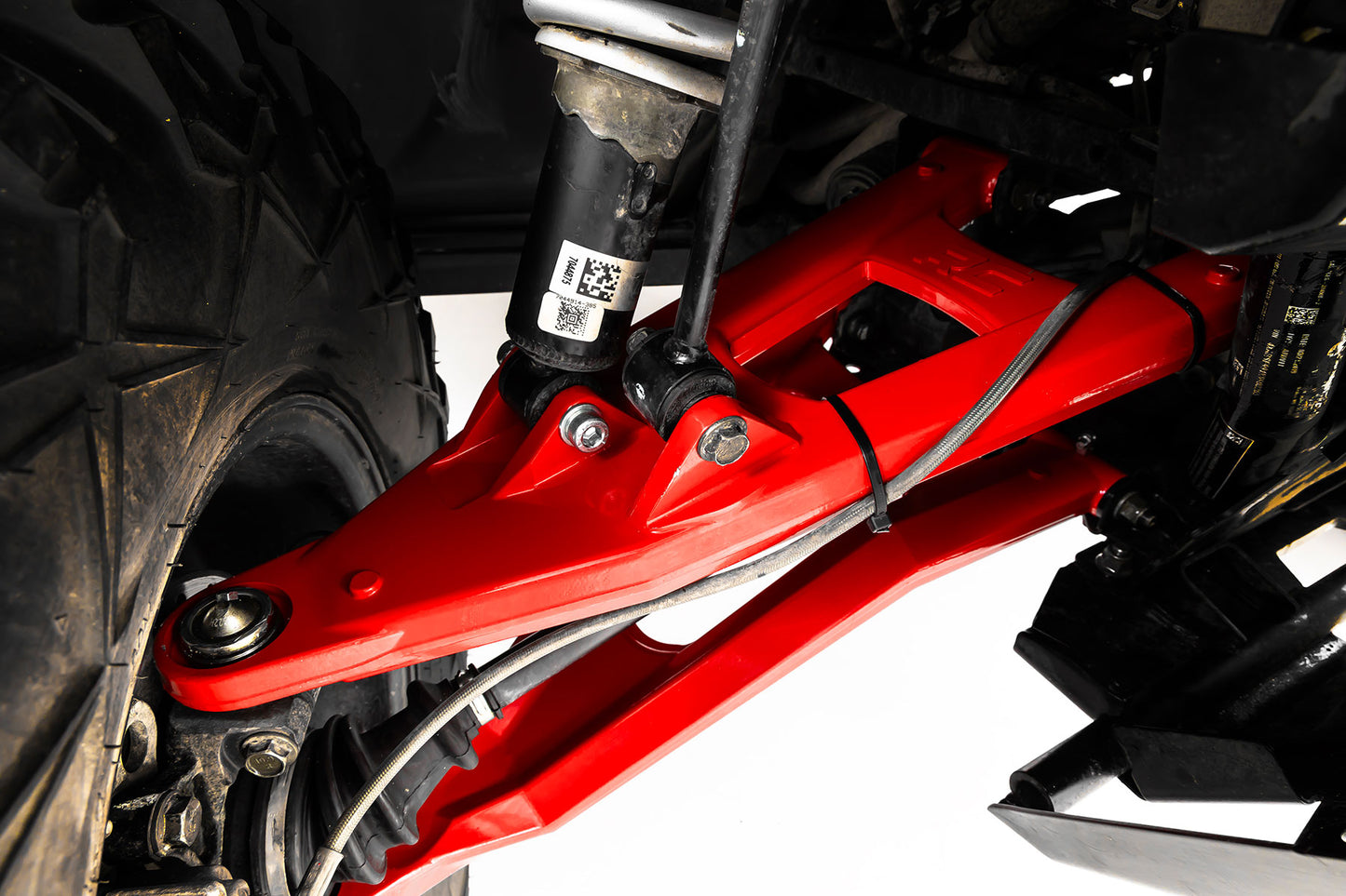 Red Forged Alum High Clearance 2" Fwd Offset Control Arms w/Ball Joints | Polaris Ranger 1000XP