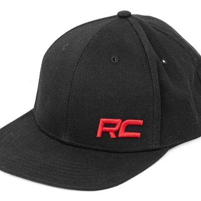 Rough Country Hat | Flat Bill | Red Logo | Black
