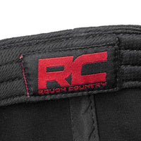 Rough Country Hat | Flat Bill | Red Logo | Black