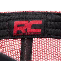 Rough Country Hat | Red Mesh | Rough Country Patch | Black/Red