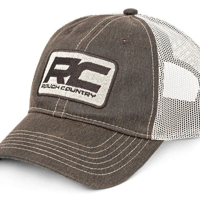 Rough Country Hat | Mesh | Brown Patch | Brown