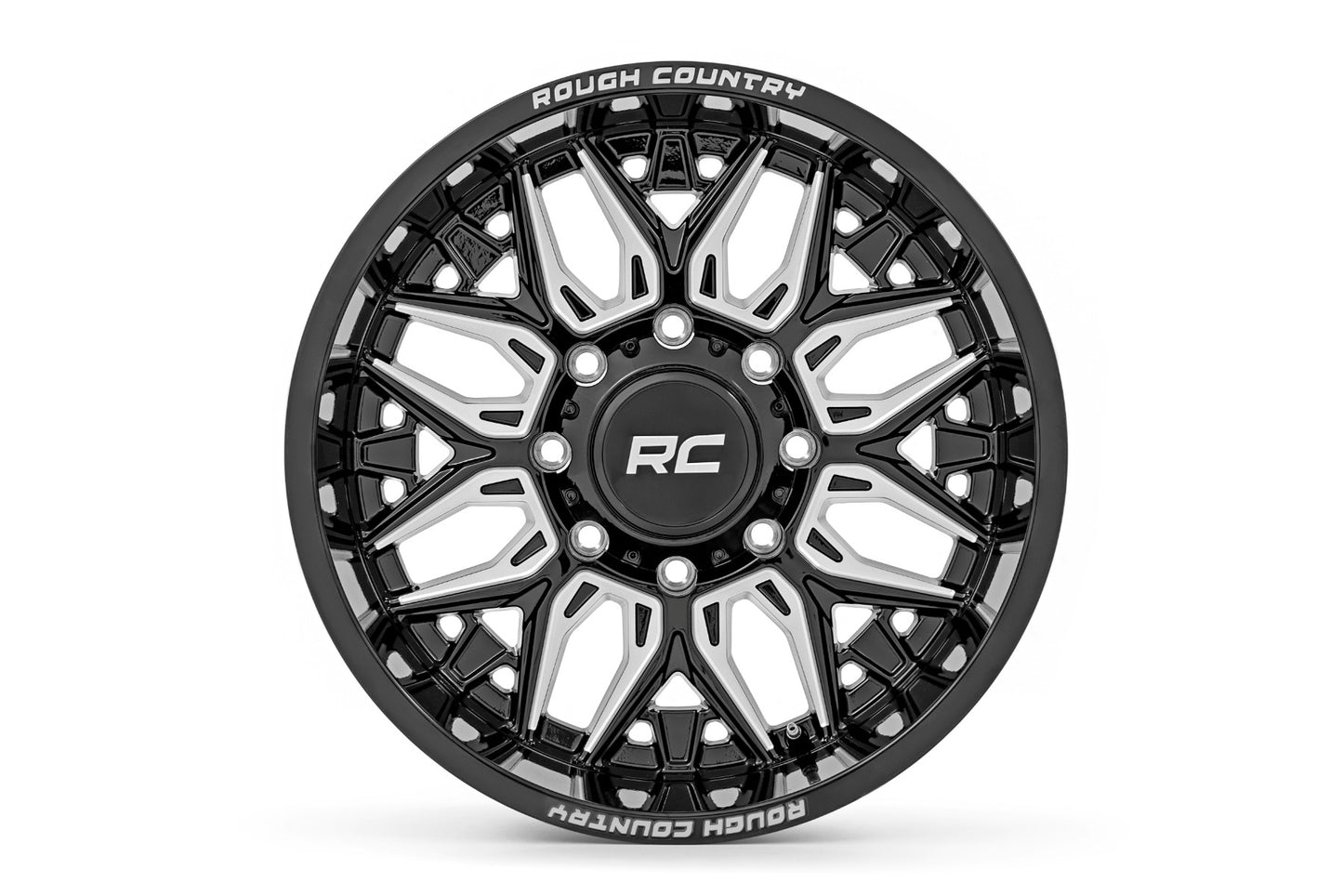 Rough Country 86 Series Wheel | One-Piece | Gloss Black | 22x10 | 6x135 | -19mm