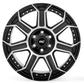 Rough Country 89 Series Wheel | One-Piece | Black Machined Gun Metal | 20x10 | 6x5.5 | -18mm