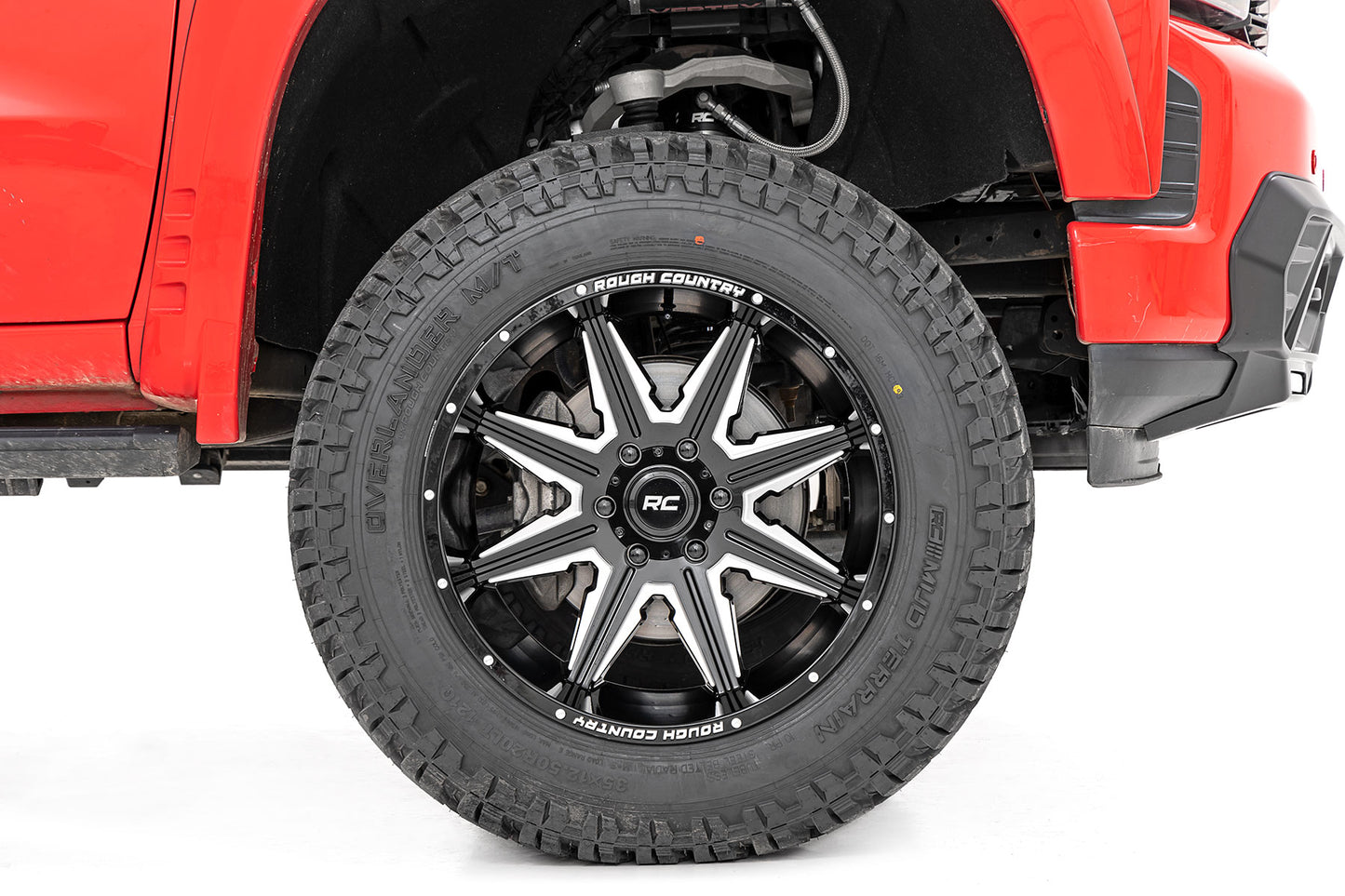 Rough Country 91M Series Wheel | One-Piece | Gloss Black | 20x12 | 8x180 | -44mm