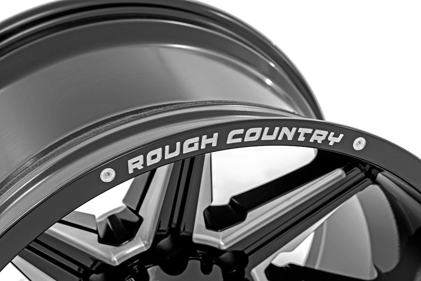 Rough Country 91M Series Wheel | One-Piece | Gloss Black | 20x12 | 8x6.5 | -44mm