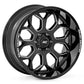 Rough Country 96 Series Wheel | One-Piece | Gloss Black | 20x10 | 5x5 | -19mm