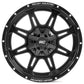 Rough Country 94 Series Wheel | One-Piece | Matte Black | 20x10 | 5x5.0/5x4.5 | -18mm