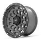 Rough Country 87 Series Wheel | Simulated Beadlock | Gray/Black | 17x8.5 | 6x5.5 | +0mm