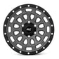 Rough Country 87 Series Wheel | Simulated Beadlock | Gray/Black | 17x8.5 | 6x5.5 | +0mm