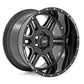 Rough Country 92 Series Wheel | Machined One-Piece | Gloss Black | 18x9 | 5x4.5 | +0mm
