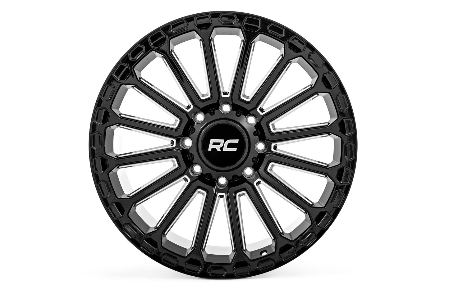 Rough Country 97 Series Wheel | One-Piece | Gloss Black | 17x8.5 | 6x5.5 | -12mm