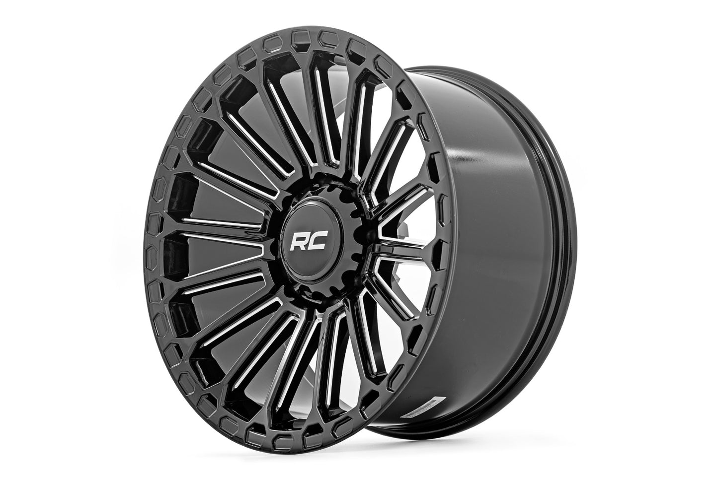 Rough Country 97 Series Wheel | One-Piece | Gloss Black | 17x8.5 | 6x5.5 | -12mm