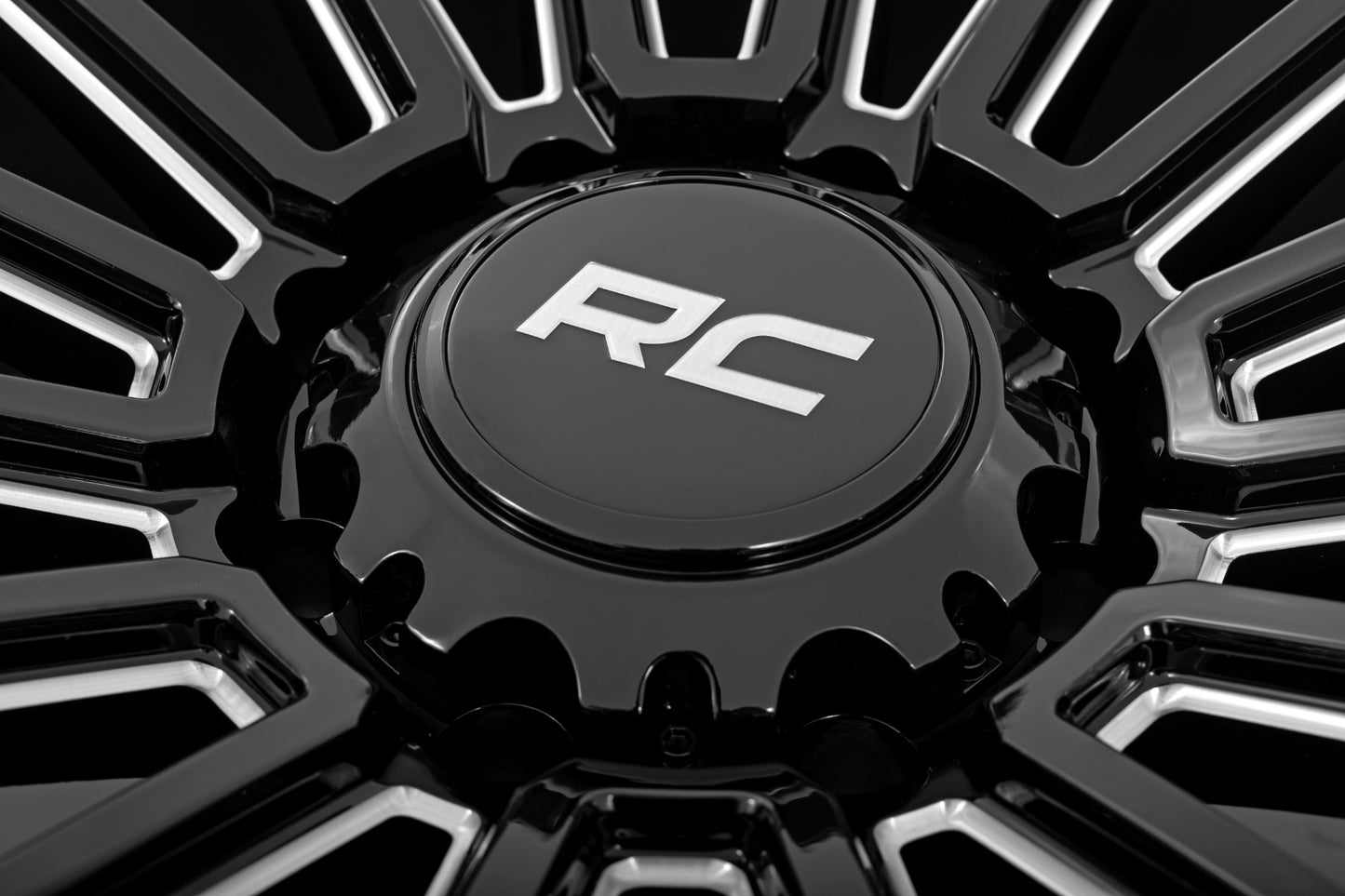 Rough Country 97 Series Wheel | One-Piece | Gloss Black | 17x8.5 | 6x5.5 | -12mm