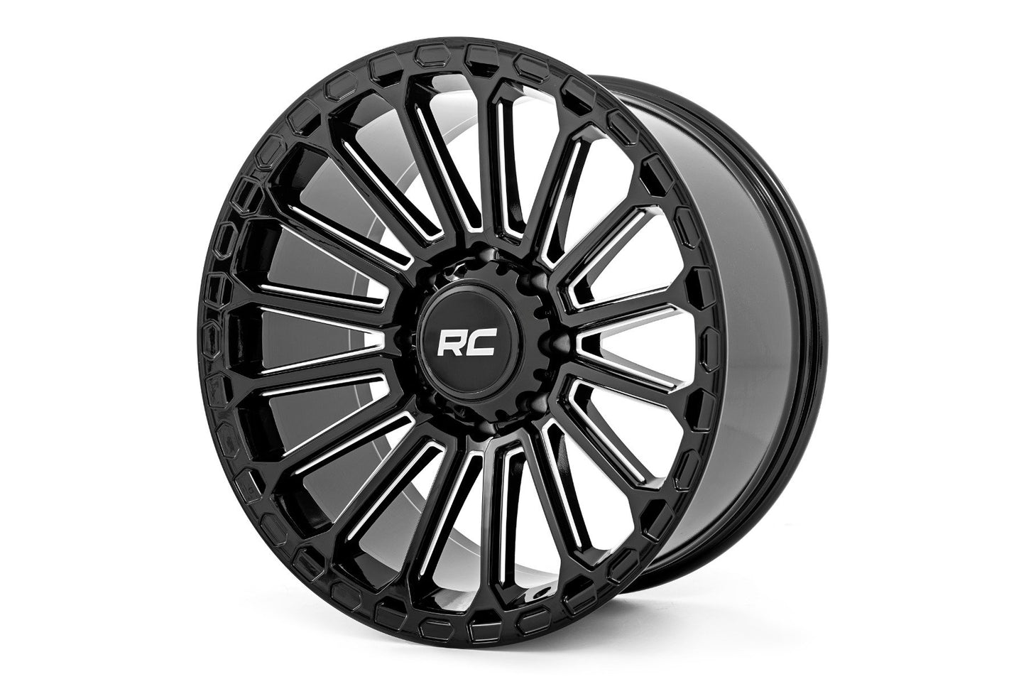 Rough Country 97 Series Wheel | One-Piece | Gloss Black | 17x9 | 6x135 | -12mm