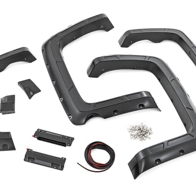 Fender Flares | Defender | 5'9" Bed | GAZ Summit White | Chevy Silverado 1500 (14-18)