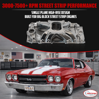 Polished Single Plane Intake Manifold – BBC High Rise