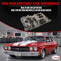 Polished Air Gap Intake Manifold – BBC Oval Port